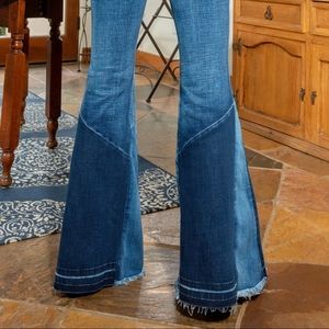 Miss Me Blue Flare & Wide Leg Jeans